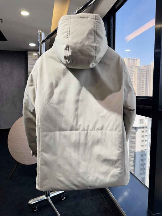 Clothing hooded jacket Beige