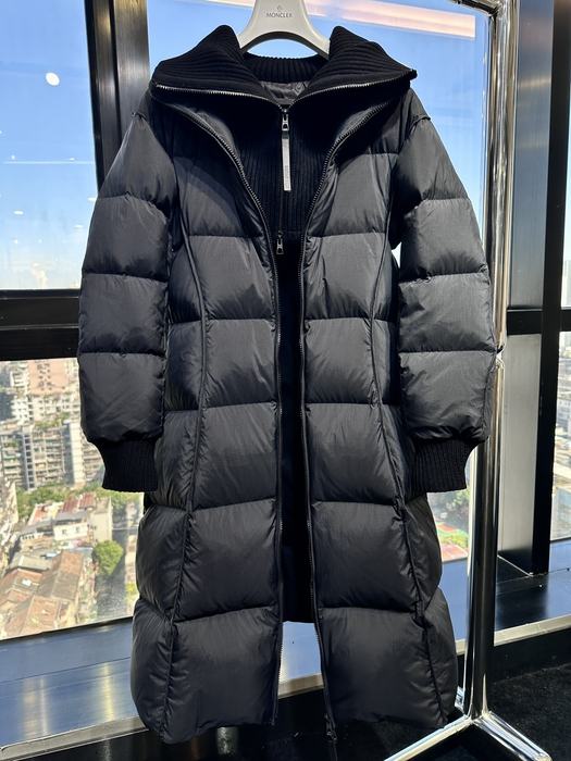 Clothing long puffer coat Black 001