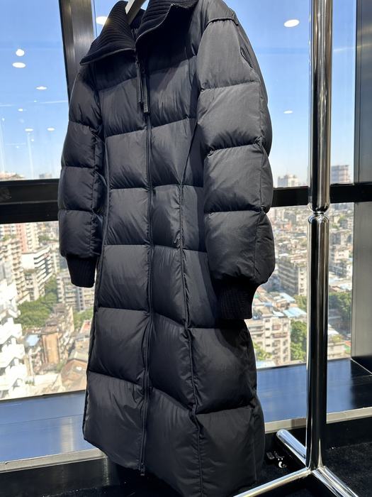 Clothing long puffer coat Black 001