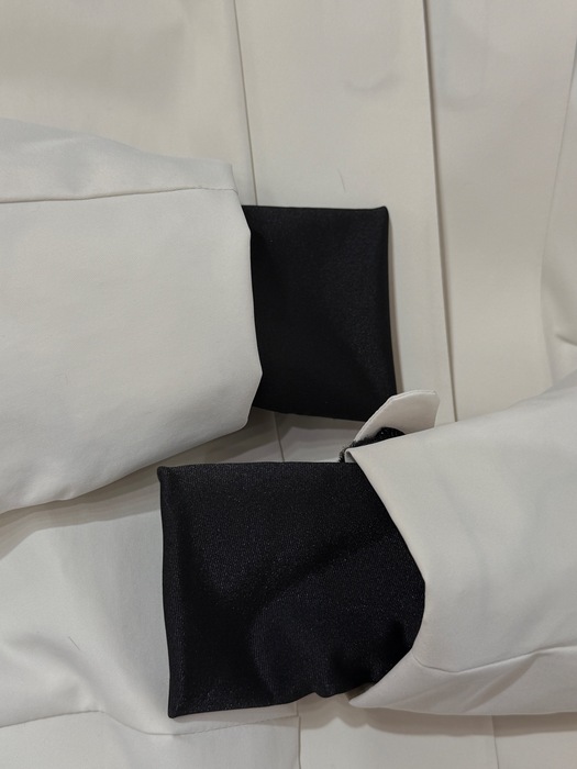 Clothing short parka coat White