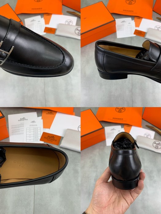 Shoes Hermès loafer Black Size 39 45