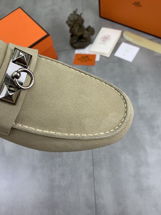 Shoes Hermès men's loafer Beige Size 39 44