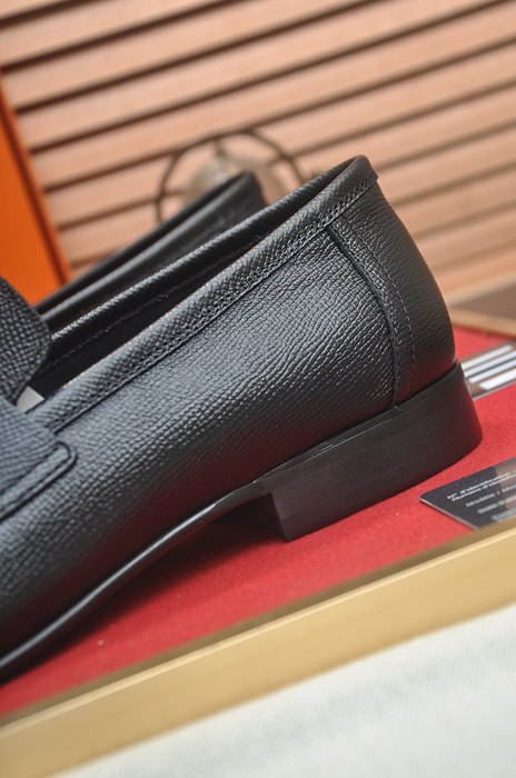 Shoes Hermès men's loafer Black Size 39 44 007