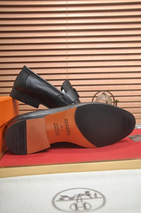 Shoes Hermès men's loafer Black Size 39 44 007