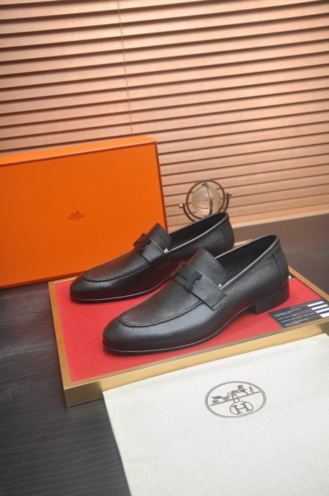 Shoes Hermès men's loafer Black Size 39 44 007