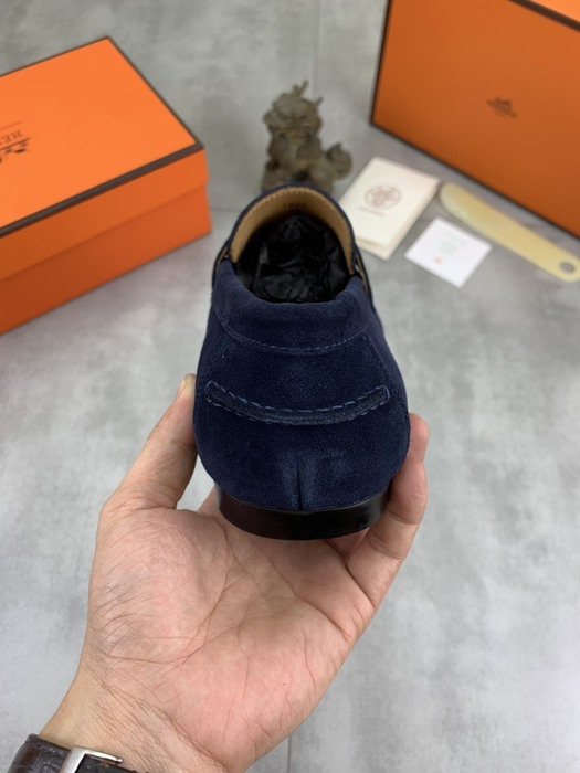 Shoes Hermès men's loafer Blue Size 39 44