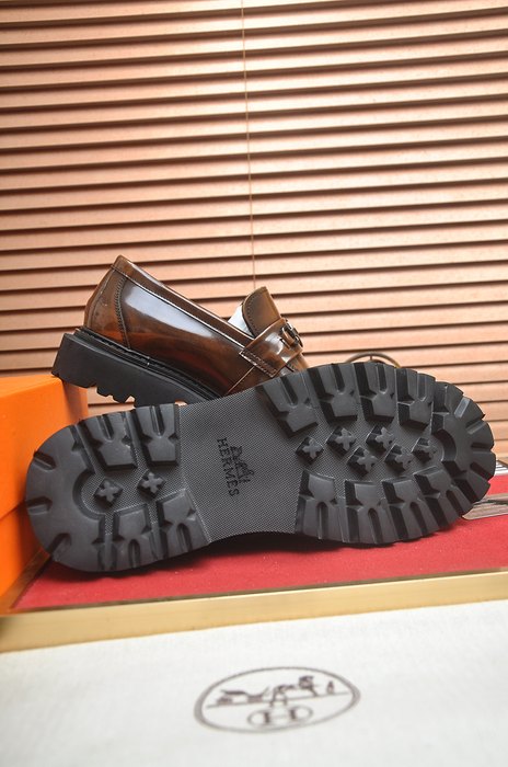 Shoes Hermès men's loafer Brown Size 38 44