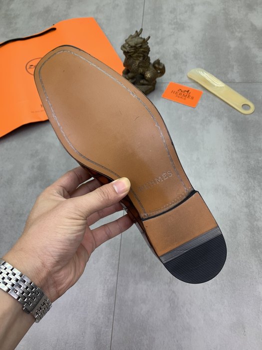 Shoes Hermès men's loafer Brown Size 38 47