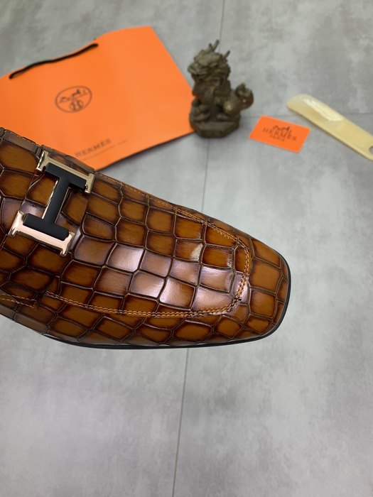 Shoes Hermès men's loafer Brown Size 38 47