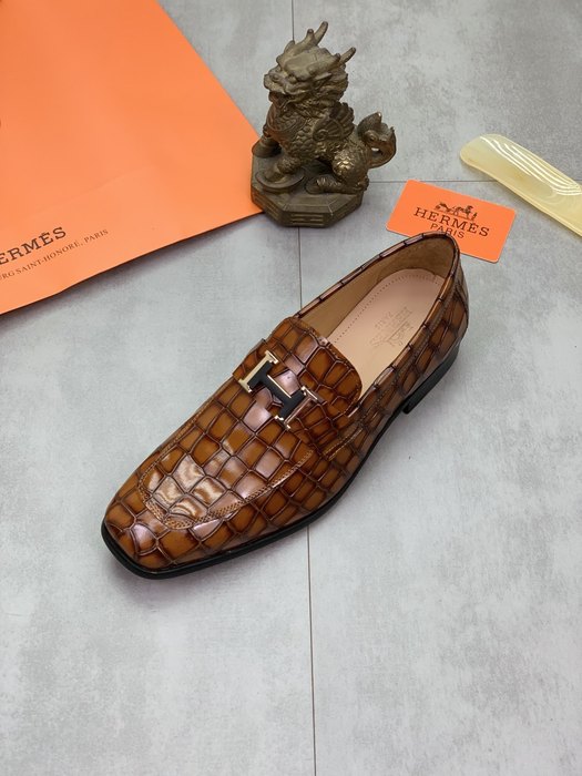 Shoes Hermès men's loafer Brown Size 38 47