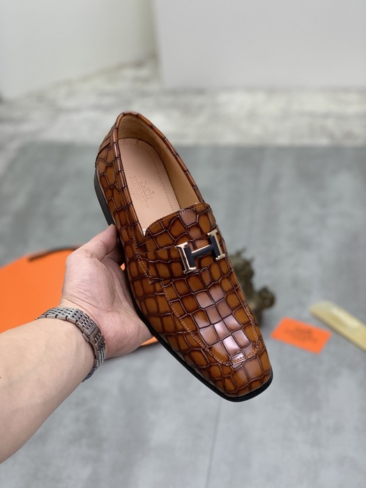 Shoes Hermès men's loafer Brown Size 38 47