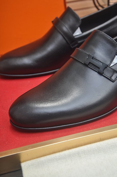 Shoes Hermès men's loafers Black Size 39 44 001