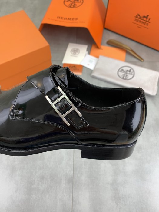 Shoes Hermès monk strap dress shoes Black Size 39 44