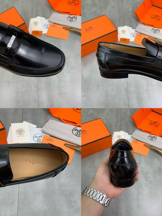 Shoes Hermes Black Size 39 44
