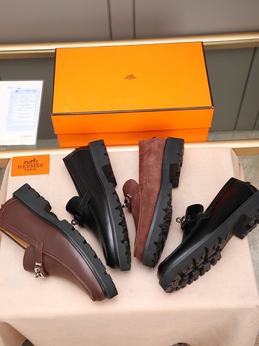 Shoes Hermes loafer Black Size 38 44 001