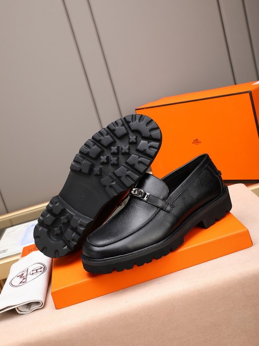 Shoes Hermes loafer Black Size 38 44 001