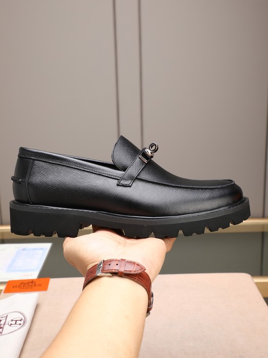 Shoes Hermes loafer Black Size 38 44 001