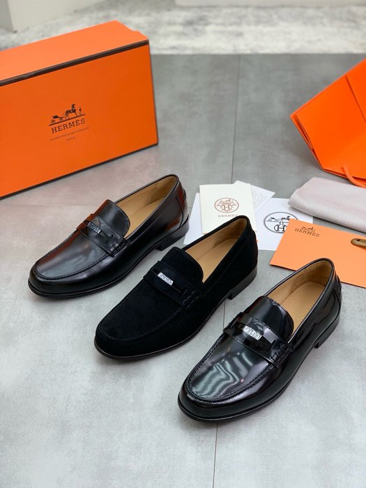 Shoes Hermes loafer Black Size 39 44 001
