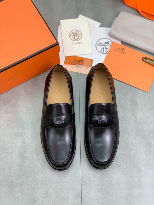 Shoes Hermes loafer Black Size 39 44 001