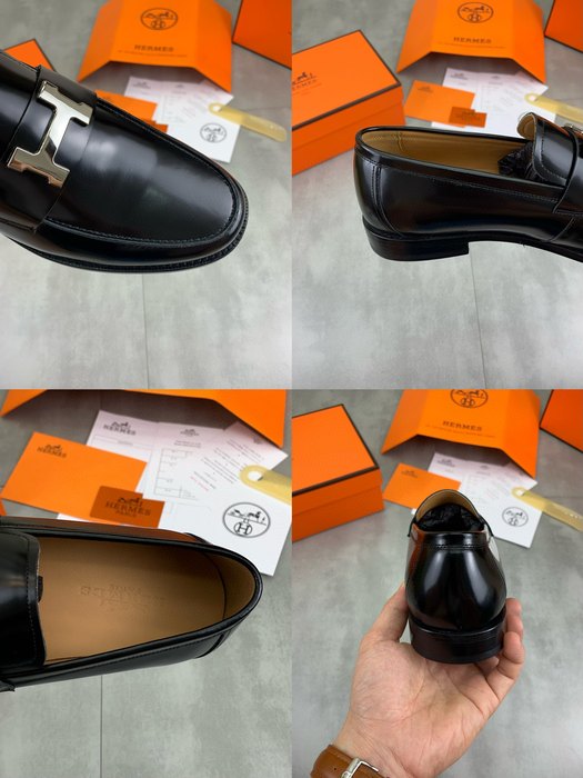 Shoes Hermes loafer Black Size 39 44 002