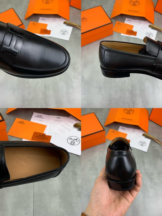 Shoes Hermes loafer Black Size 39 44 003