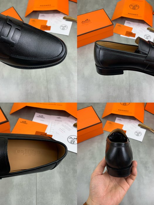 Shoes Hermes loafer Black Size 39 44 004