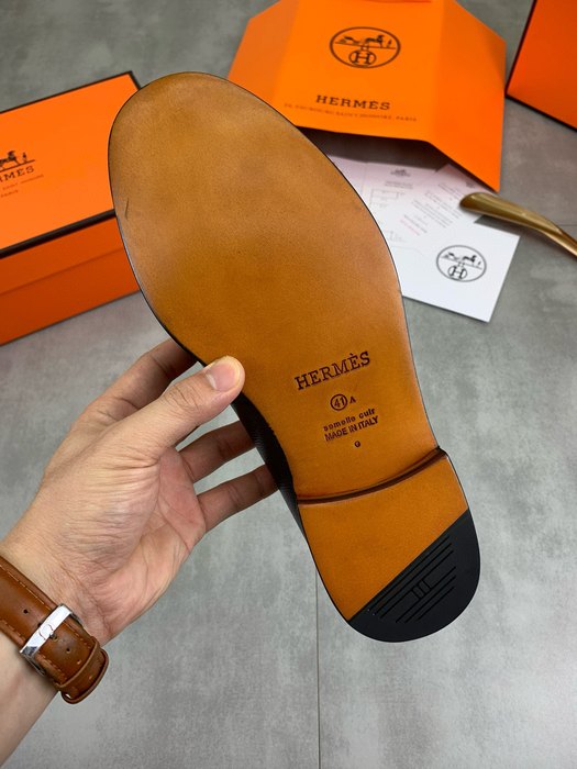 Shoes Hermes loafer Black Size 39 44 004