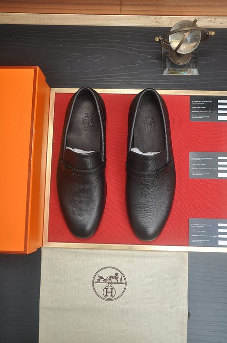 Shoes Hermes loafer Black Size 39 44 006