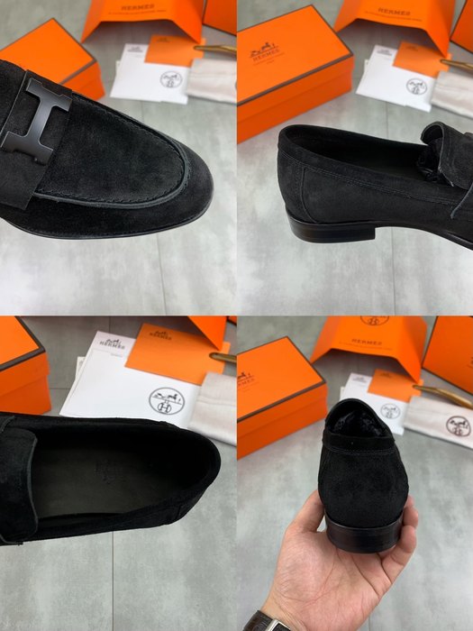 Shoes Hermes loafer Black Size 39 44