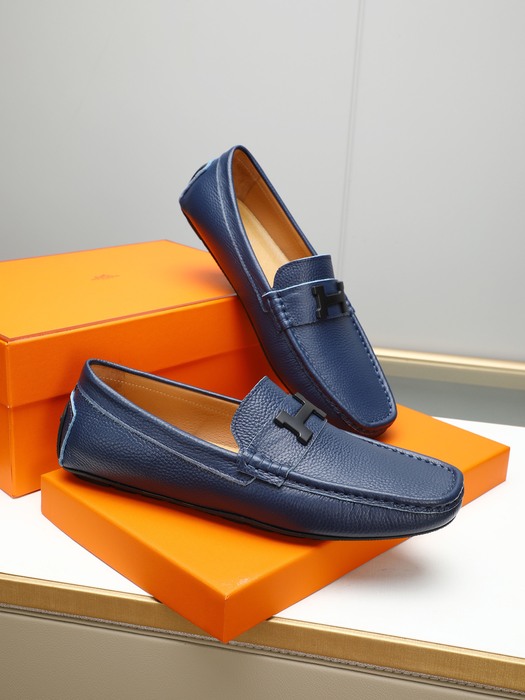 Shoes Hermes loafer Blue Size 38 44