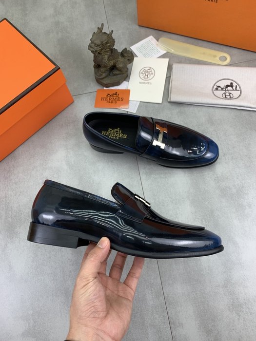 Shoes Hermes loafer Blue Size 39 44 001