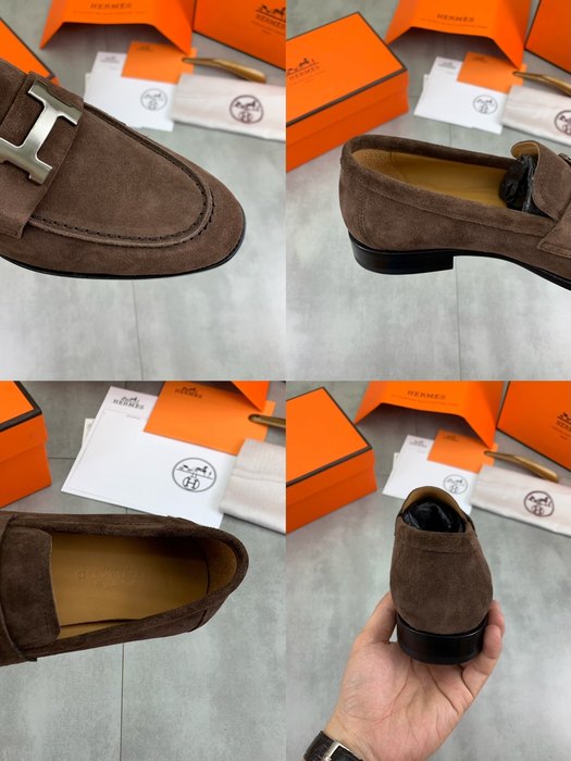 Shoes Hermes loafer Brown Size 39 44 001