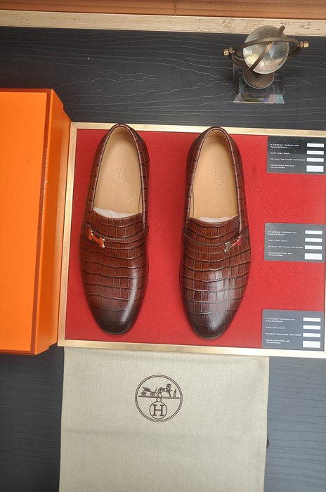 Shoes Hermes loafer Brown Size 39 44 002