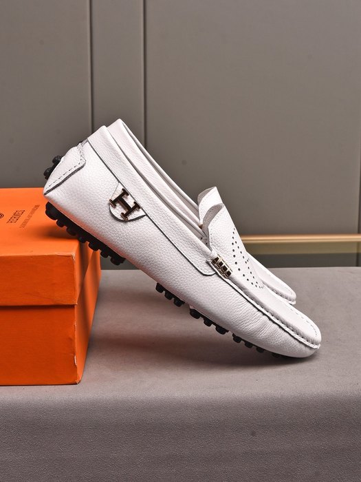 Shoes Hermes loafer White Size 38 44