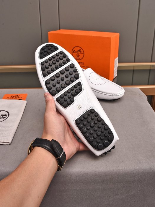 Shoes Hermes loafer White Size 38 44