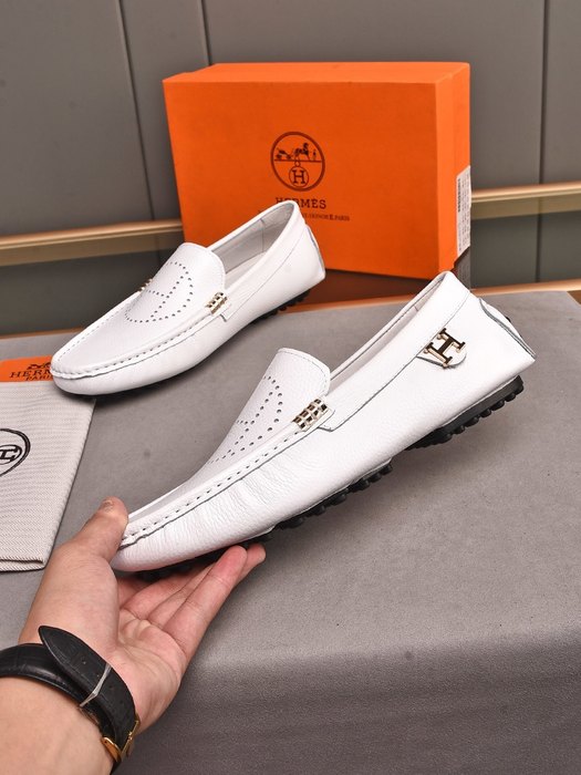Shoes Hermes loafer White Size 38 44