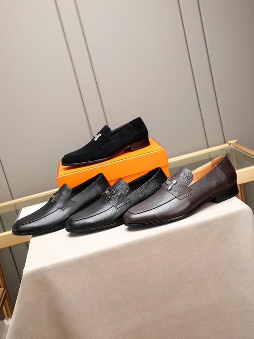 Shoes Hermes men's loafer Black Size 38 44 001