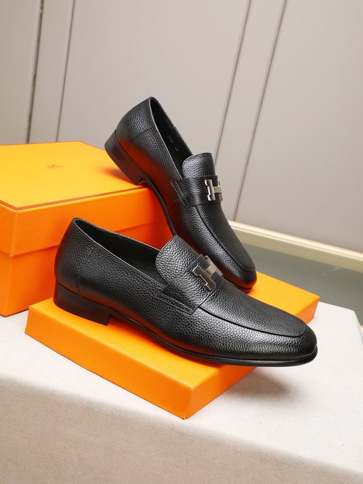 Shoes Hermes men's loafer Black Size 38 44 001