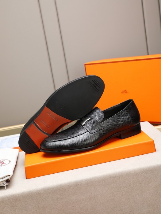 Shoes Hermes men's loafer Black Size 38 44 001