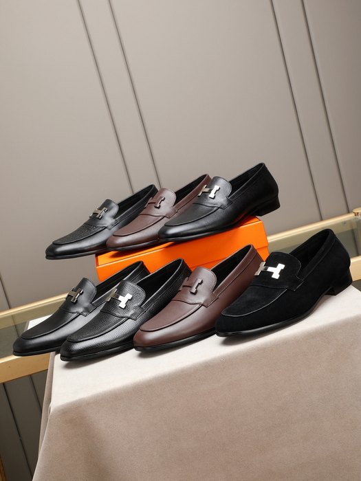 Shoes Hermes men's loafer Black Size 38 44 002