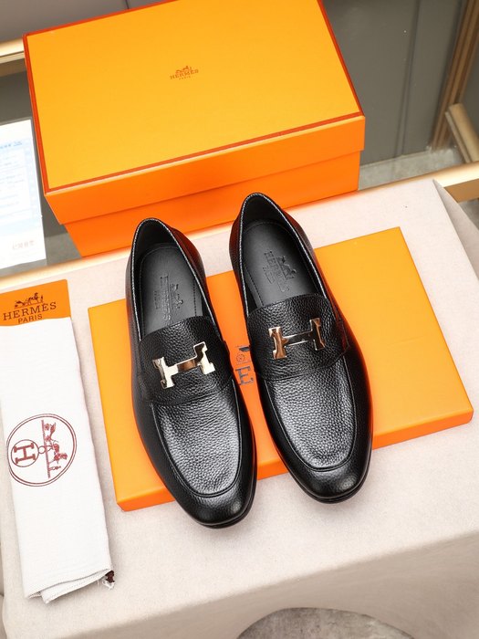 Shoes Hermes men's loafer Black Size 38 44 002