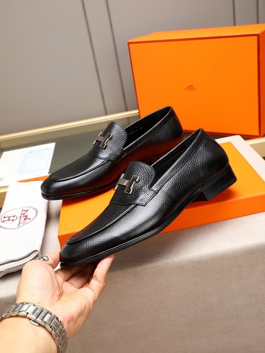 Shoes Hermes men's loafer Black Size 38 44 002