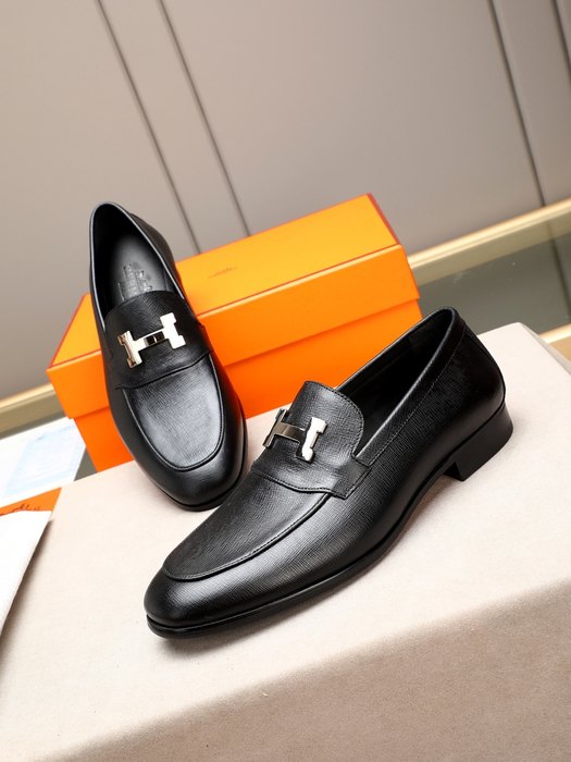 Shoes Hermes men's loafer Black Size 38 44 003