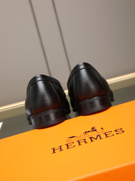 Shoes Hermes men's loafer Black Size 38 44 003