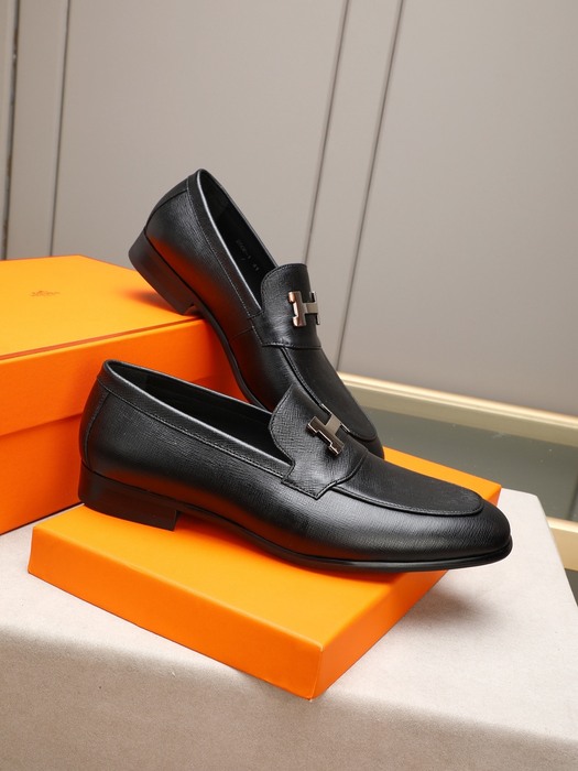 Shoes Hermes men's loafer Black Size 38 44 003