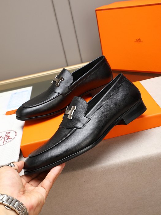 Shoes Hermes men's loafer Black Size 38 44 003