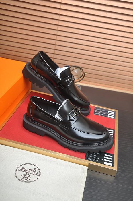 Shoes Hermes men's loafer Black Size 38 44 004