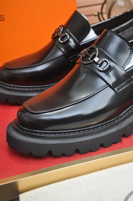 Shoes Hermes men's loafer Black Size 38 44 004