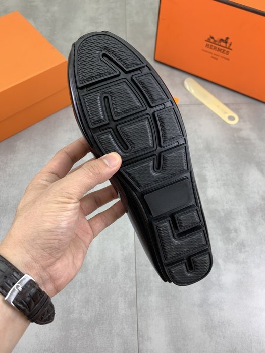 Shoes Hermes men's loafer Black Size 38 44 005