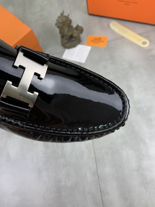 Shoes Hermes men's loafer Black Size 38 44 005